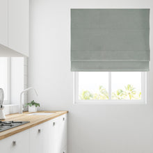 Load image into Gallery viewer, Soft Textured Ara duck egg Lined Roman Blind
