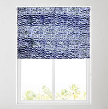 Load image into Gallery viewer, Cobble Stones Blue Thermal Blackout Roller Blind

