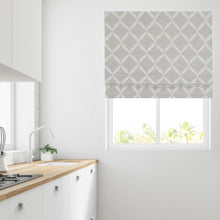 Load image into Gallery viewer, Oakley Grey Lined Roman Blind
