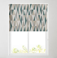 Load image into Gallery viewer, Peacock Abstract Triangle Thermal Blackout Roller Blind
