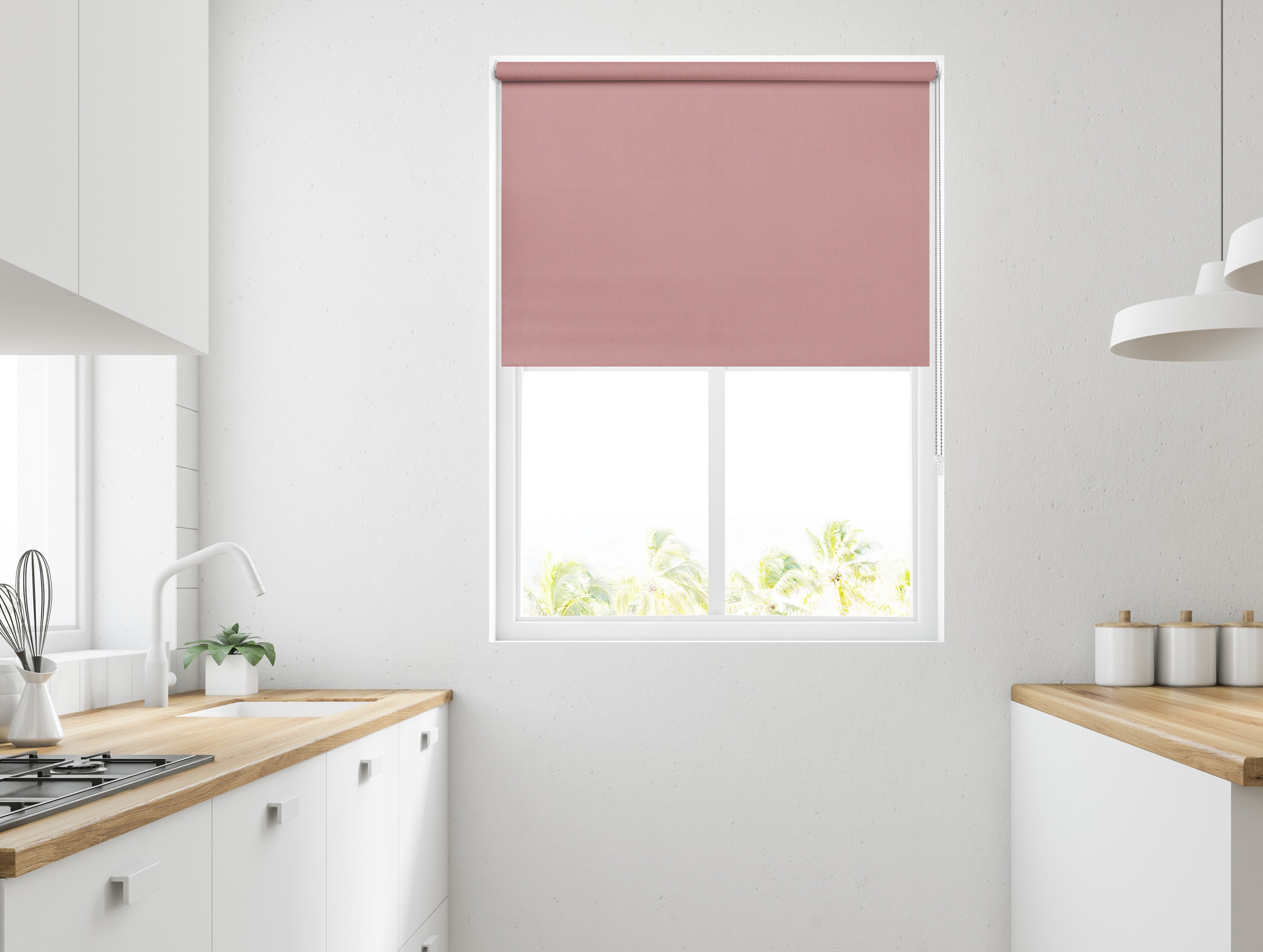 Bella Bossa Pink Blackout Roller Blind