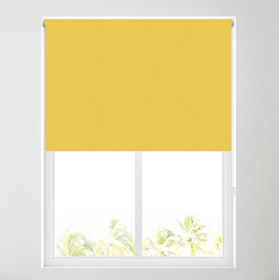Yellow Thermal Blackout Roller Blind